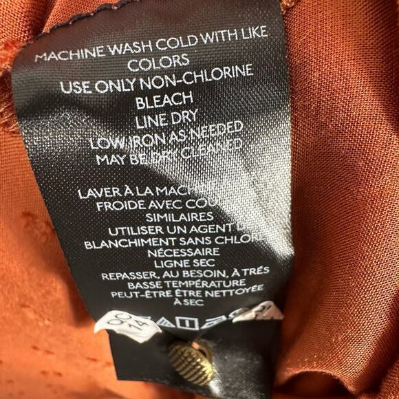 Anthropologie Women’s Tiered Puff Sleeve Mini Dress in Orange Size Small - Picture 10 of 11